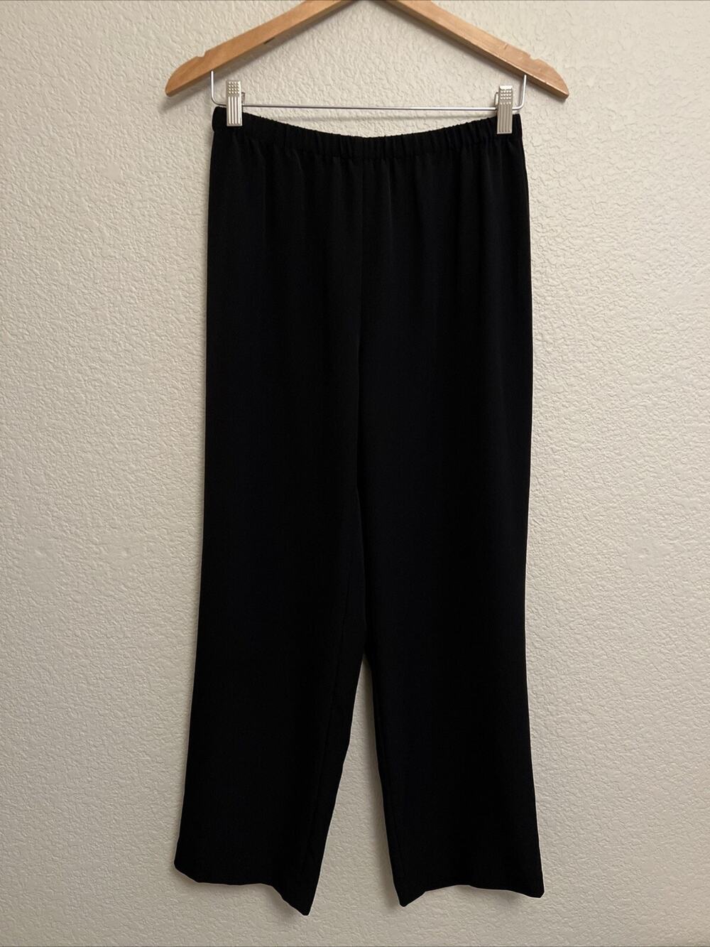 Vintage Drapers & Diamonds Black Pant Trouser Stretch 90s Y2k Cottage Petite S